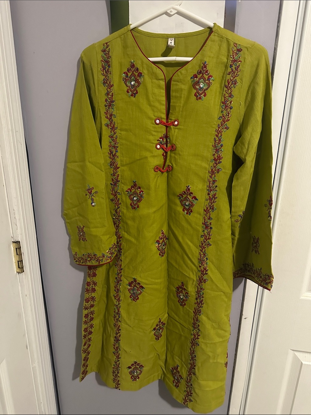 Ethnic shirt khaddar fabric